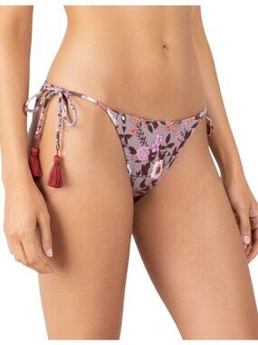 Maaji Ditsy Sunny Reversable tie side Bikini Bottom in Pink size L Large